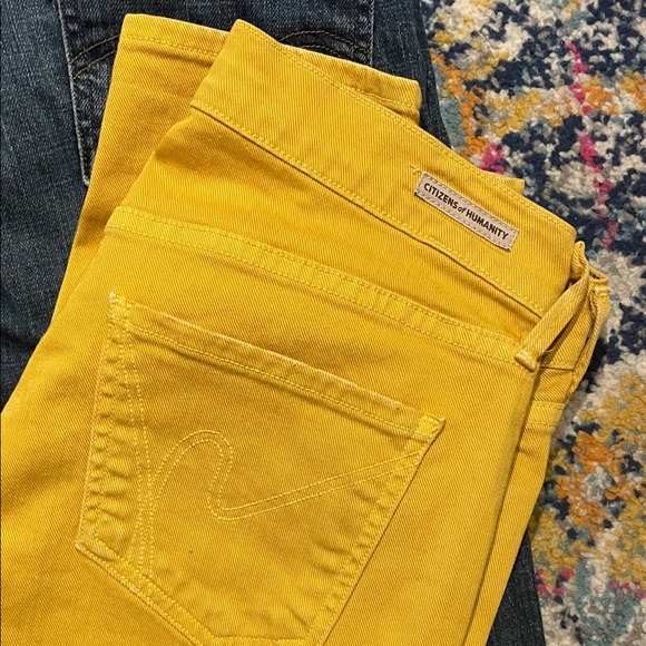 Citizens Of Humanity Denim - Citizens of Humanity Mustard Yellow Denim